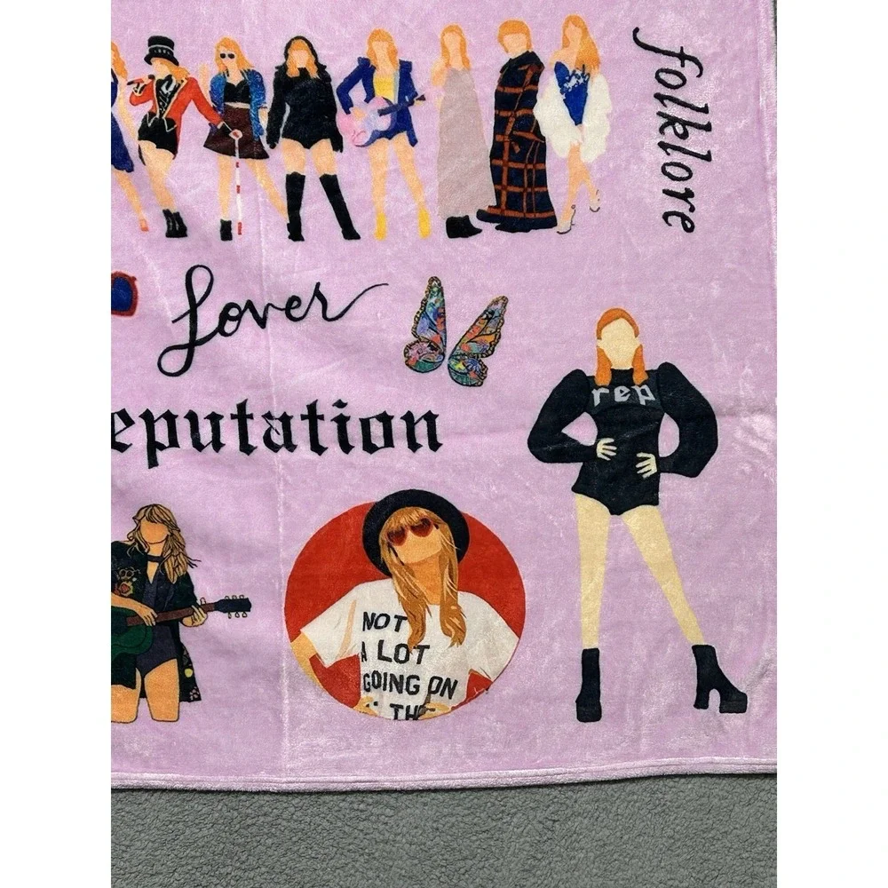 Fleece Lightweight Throw Blanket Taylor Swift ERA'S Tour‎ All Albums 40x50